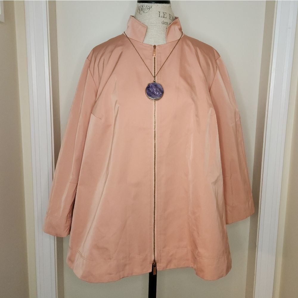 Lafayette NY Pink Crepe Spring Jacket